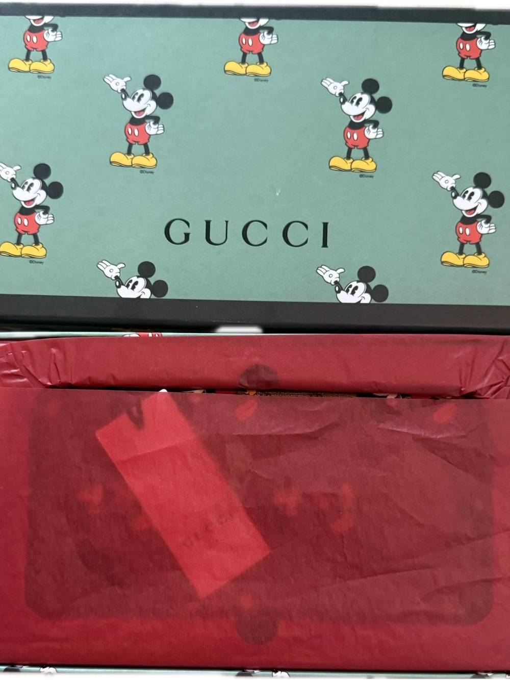 Gucci, NwTs Brown Leather Disney iPhone max Case, includes gift box - Picture 2 of 7